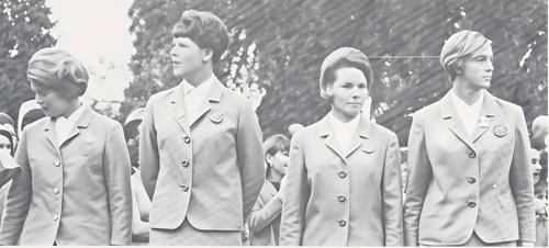 Mrs. Sven Bernstrom, Miss Liv Forsell, Mrs. Birgit Forssman, Miss Nina Rehnqvist